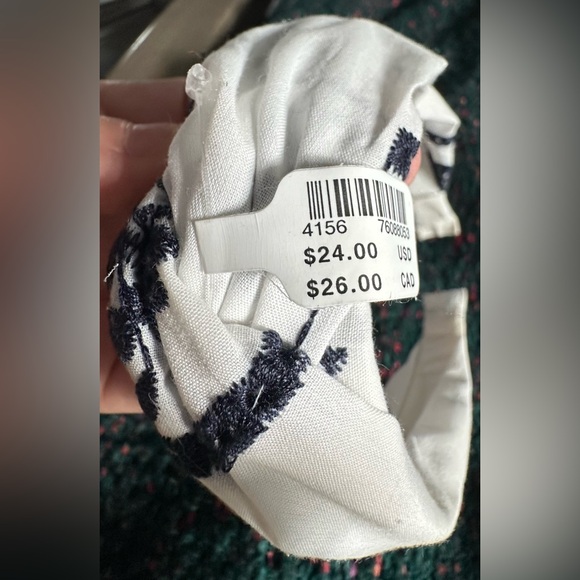 ‼️RARE‼️🎸ANTHRO🎸🔥NWT🔥Fabric Knotted Embroidered Headband - Picture 3 of 8